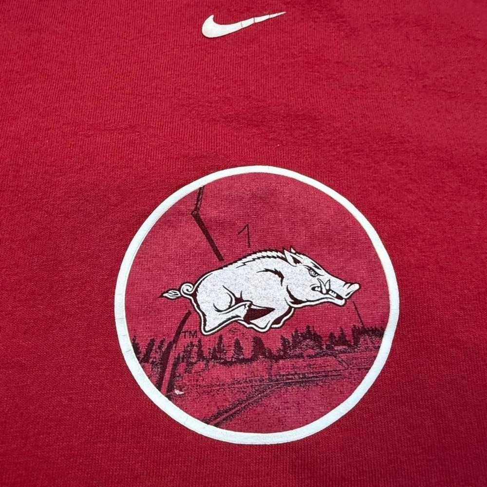 Vintage Nike Arkansas Razorbacks center check t-shirt size XXL - Picture 3 of 5